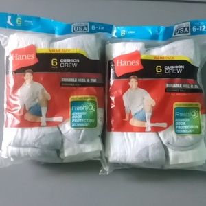 Hanes Crew Socks 4 pack
